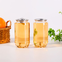 Bocaux en plastique personnalisés avec couvercles en PET de 250 ml, 330 ml, 500 ml avec logo, adaptés aux emballages de jus et de boissons, vente chaude 2026