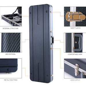 RAS-E-G RM haute qualité ABS étanche Hardshell guitare étui Chrome matériel serrure fermeture léger Durable pour acoustique/<span class=keywords><strong>basse</strong></span> - Product Image 6