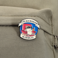 Broches en émail de hamster de dessin animé, humour espagnol amusant, MaS QUE RESOLVER YO COMPLICO, broche, badge de revers, bijoux en gros