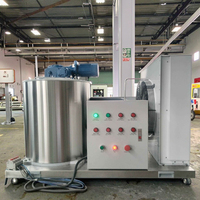 Petite machine à glace de neige de 1.5 tonnes Machine à glaçons commerciale