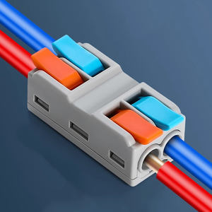 Компактный быстрозажимной соединитель без инструмента, 2-позиционный многофункциональный клеммный блок с медными контактами - Product Image 3