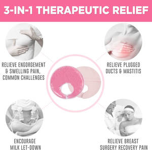 Bungkus es payudara panas dan dingin dengan penutup lembut pas dengan payudara secara lembut dan memberikan bantuan Serba Guna untuk nyeri payudara - Product Image 5