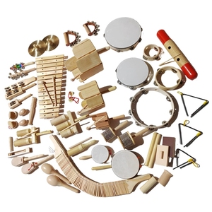 Kit de percusión Orff de madera completo al por mayor, instrumentos musicales para escuelas de formación y centros de educación temprana - Product Image 1