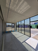 Système d'automatisation de la maison intelligente, énergie solaire intelligente, solution de vie moderne modulaire préfabriquée de luxe, maison mobile Apple Cabin