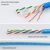 Cable LAN Ethernet Cat6a/Cat6 del fabricante para interiores/exteriores 4 pares 23AWG CCA BC UTP STP FTP SFTP 100M 305m 1000ft