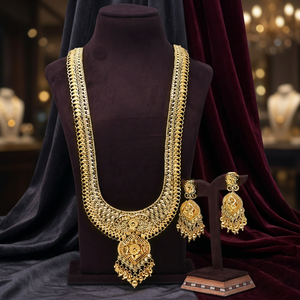 Wholesale 14K 18K 24K Gold Filled Forming Long <b>Bridal</b> Jewelry Set, Traditional Long Jewelry Set, Brass Gold Fashion Jewelry Set. - Product Image 2