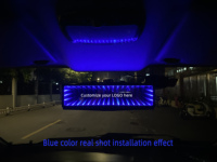 Rétroviseur personnalisé JDM Auto 3D RGB LED éclairage intérieur modifié accessoires de voiture coupe universelle étanche LOGO Design