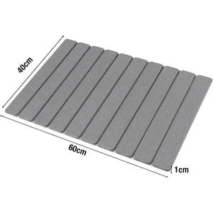 Tapis de bain en pierre pliable absorbant et à séchage rapide, antidérapant, grand tapis de sol en pierre pour salle de bain, cuisine, séchage de la vaisselle - Product Image 3