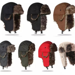 Kış Trapper şapka Ushanka Trooper havacılık şapka erkekler kadınlar için kar <span class=keywords><strong>Eskimo</strong></span> şapka soğuk hava için kulak kapakları ile - Product Image 3
