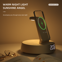 KUANG XIANG All-in-One-Lösung LED Helligkeits verstellbare Display-Schreibtisch uhr mit wiederauf ladbarem 1800-mAh-Akku-Ladelautsprecher