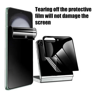 Protecteur d'écran pliable en TPU pour <span class=keywords><strong>Samsung</strong></span> Z <span class=keywords><strong>Flip</strong></span> 7/6 Film de confidentialité souple pliable Protection d'écran anti-espion 3000 fois - Product Image 5