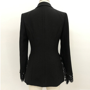 سترة فاخرة للحفلات للنساء ملابس النادي بزر واحد على طراز V-neck كوري ضيق مناسب جاكيت رسمي ملابس خارجية - Product Image 4
