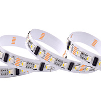 Lampu Strip LED Dekoratif RGBW DMX512 12V 72led Lebar 15mm PCB Putih Bebas Kedip IP20 untuk Stadion Olahraga Pencahayaan Luar Ruangan Modern