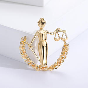 Broche Balance en alliage de luxe pour femmes avocats pour les décorations de fête de mariage et de fiançailles également idéale comme cadeau pour enfants - Product Image 5