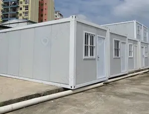 Di Chuyển 20ft Chi Phí Thấp Văn Phòng Tiny Mở Rộng Gói Phẳng Container Cửa Hàng Nhà Casas Modulares Prefabricadas Container Kho