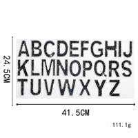 Patchs brodés en strass alphabet Bling 26, appliques 26 lettres pour chaussures, sacs, vêtements, décoration DIY faite à la main