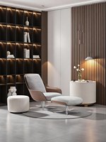 Fauteuil de détente moderne en tissu pour intérieur - Fauteuil confortable rembourré pour la décoration du salon et de la chambre à coucher