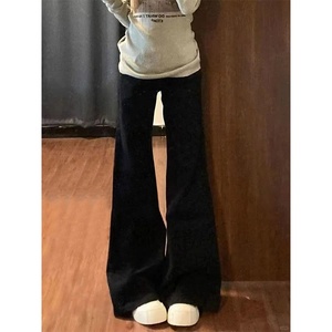 Jeans <span class=keywords><strong>Bianchi</strong></span> a Zampa d'Elefante da Donna, <span class=keywords><strong>Vita</strong></span> <span class=keywords><strong>Alta</strong></span>, Vestibilità Ampia, Stile Vintage, <span class=keywords><strong>Pantaloni</strong></span> Autunnali ad Asciugatura Rapida con Bottoni - Product Image 6