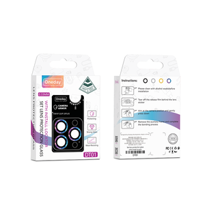 <span class=keywords><strong>Film</strong></span> protecteur d'objectif en verre trempé en métal anti-rayures Oneday DT01 personnalisé pour série IP14 - IP17 - Product Image 5