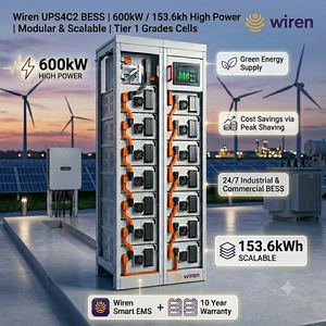 ระบบสำรองข้อมูลที่เชื่อถือได้สำหรับศูนย์ข้อมูล 153.6 กิโลวัตต์ชั่วโมง BESS 60 กิโลวัตต์ 600 กิโลวัตต์ ระบบสำรองไฟฟ้าเชิงพาณิชย์ UPS 4C กำลังสูง แบตเตอรี่ LiFePO4 แบบโมดูลาร์ - Product Image 1