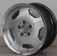 Flrocky Machine Face 16 17 18 pouces jantes noires 5 trous Rines roue en alliage de voiture en aluminium pour les autres roues