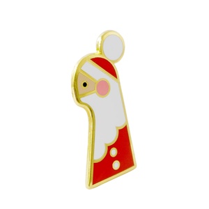 サプライヤーアンティーク真鍮ゴールド湾曲ジュダ祭神エナメルラペルピンお土産用 - Product Image 4