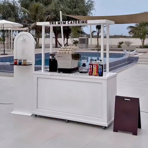 Chariot à bonbons personnalisé ZKAI avec logo, éclairage LED, chariot à café et boissons <span class=keywords><strong>pour</strong></span> la décoration de mariage en plein air - Product Image 2