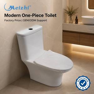 New Design Europe Italian Ceramic <strong>Commode</strong> Washdown Rimless Bathroom One Piece Toilet - Product Image 1