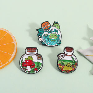 ضفدع لطيف دبوس المينا زجاجة جرعة سحرية بروش كارتون فطر شارة مجوهرات هدية للأطفال حقيبة ظهر أصدقاء بالجملة - Product Image 2