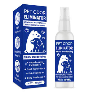 สเปรย์กำจัดกลิ่นสัตว์เลี้ยง100มล. พรมปัสสาวะและกลิ่นแรงน้ำยาทำความสะอาดเอนไซม์สำหรับสุนัขและแมว - Product Image 1