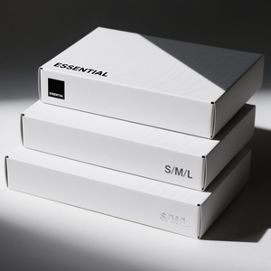 Sang trọng giấy trắng Hộp quà tặng cho may mặc tùy chỉnh T-Shirt bao bì với logo in cho thương hiệu quần áo đóng gói - Product Image 1