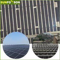 Kits de pinces de rail et d'accessoires de montage Supports de cadre de support de panneau solaire Montage sur le toit photovoltaïque Système PV à montage au sol