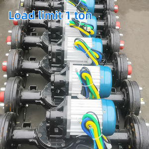 Eje Trasero con Freno de Tambor de Baja Velocidad, Motor CC Sin Escobillas de 120 cm y 1800 W, Bobina de Cobre Puro, Carga de 1 Tonelada, Eléctrico, <span class=keywords><strong>3</strong></span> y 4 Ruedas - Product Image 4