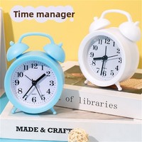 OEM Logo Wecker Cartoon Kreativ Schlafzimmer Wohnzimmer Bettkopf Digitaler Plastik Kinder-Desktop Kleiner Wecker