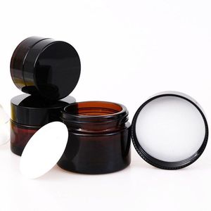 Precio promocional tarro de crema de vidrio con tapas para crema cosmética y para el cuidado de la piel 50g 2oz embalaje de tarro para el cuidado de la piel - Product Image 2