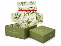 Boîte d'expédition personnalisée pour barres de thé vert matcha, impression couleur intégrale intérieure et extérieure, boîte d'expédition de luxe en carton ondulé à ouverture facile avec fermeture éclair