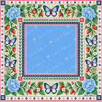 Tapis de Mahjong avec motif Jardin de papillons et Hortensias, Tapis de table de Mahjong avec jeu de Mahjong