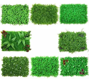 Artificial Plants Grass Wall Tropical Jungle Style Fake Plant Greenery Backdrop Hang Plant Wall