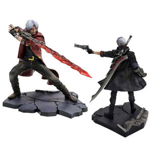 28cm OEM menyesuaikan video permainan mainan tokoh Devil May Cry Virgil Dante nero