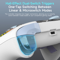 Control Inalámbrico para Juegos AJAZZ GP100 NS con Efecto Hall, 1000Hz, 3 Modos, con Base de Carga para Switch/PC