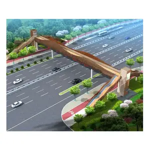 专业制造商大跨度预制建筑钢结构桥梁/人行天桥