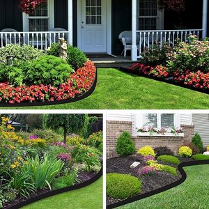 Landscape <strong>Edging</strong> Kit No-Dig Garden <strong>Edging</strong> Border <strong>Lawn</strong> Flower Gardens <strong>Rubber</strong> Landscaping <strong>Edging</strong> for Yard <strong>Edging</strong> Borders Black - Product Image 5
