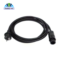 Connecteur PK900 Parko-PV 3 broches pour micro-onduleur solaire, câble H07RN-F VDE 3 conducteurs, prise EU, CE RoHS 25A 250V 3M