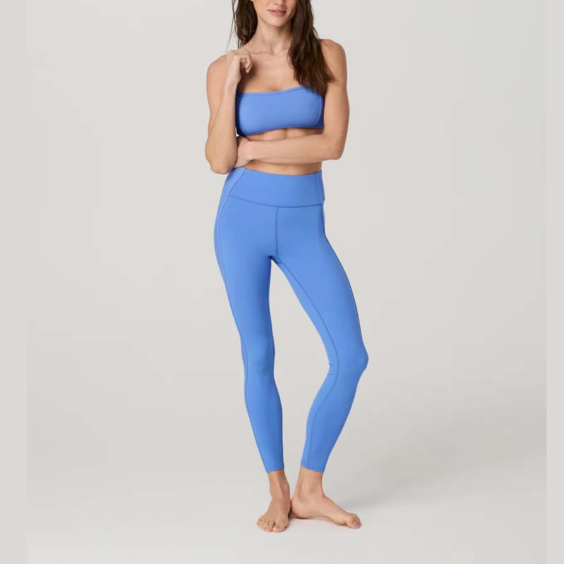 OEM Women Squat Proof Breathable Full Length Pants Gym Wear Four Way Stretch High Waist No Front Seam Quick Dry Yoga Leggings