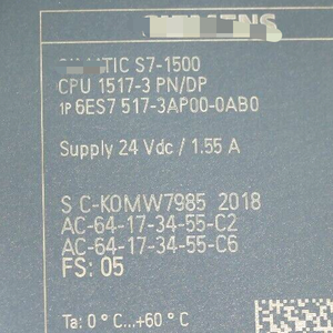 1plc 全新原装 S7-1500 CPU 1517-3 PNDP 6ES7 517-3AP00-0AB0 FS05 - Product Image 3