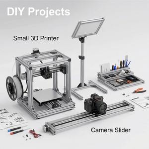 Profilé en aluminium léger extrudé 2020, rainure en T de 6 mm <span class=keywords><strong>pour</strong></span> projets DIY, petit cadre d'imprimante 3D, applications hobby - Product Image 5