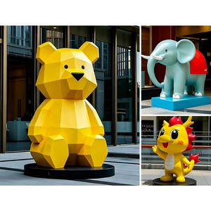 Tùy chỉnh sợi thủy tinh phim hoạt hình điêu khắc mô hình bức tượng thân thiện với môi TV & phim nhân vật sơn trang trí lớn - Product Image 3