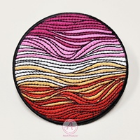 Crochet et boucle auto-adhésif personnalisation broderie patch coupe à chaud bordure accessoire de vêtement