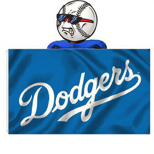 أعلام فريق بيسبول لوس أنجلوس دودجرز بالجملة، مقاس 3×5 قدم، مطبوعة رقميًا للسيارات والتأمين - Product Image 2