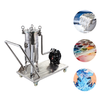 Filtre à sac Farfly à utilisation facile pour liquides de peinture avec pompe, haute productivité, monté sur chariot, garantie 1 an